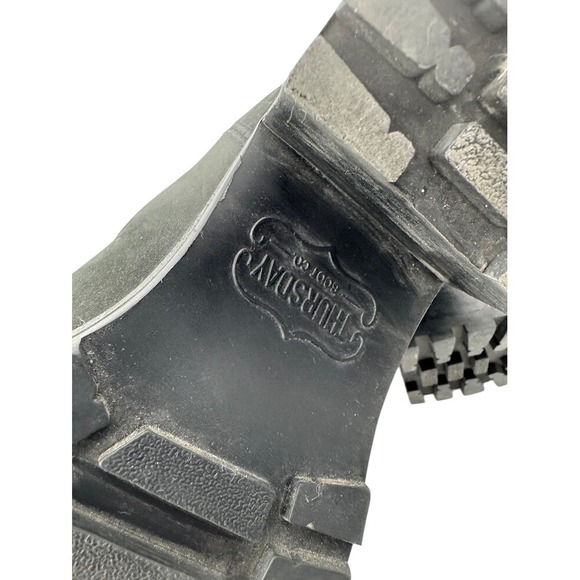 Thursday Boot Co. Everyday Chelsea Boots Black Leather Block Heel Women's 7.5 US - Picture 7 of 10